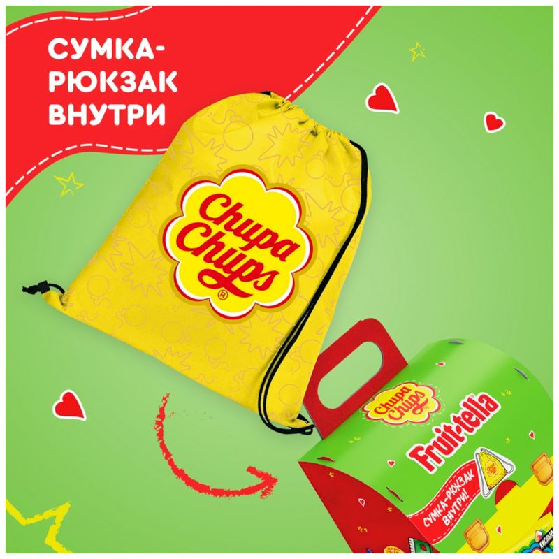 

Набор кондитерских изделий Chupa Chups Fruittella Школьный рюкзачок, 190 г