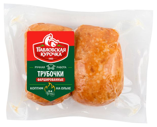

Трубочки ПАВЛОВСКАЯ КУРОЧКА фаршированные из мяса ц/б к/в в/у вес