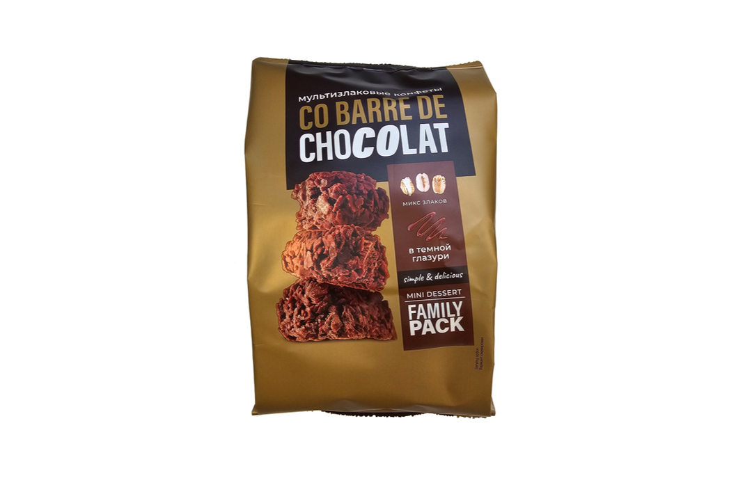 

Конфеты Co barre de Chocolate мультизлаковые с темной глазурью 135 г