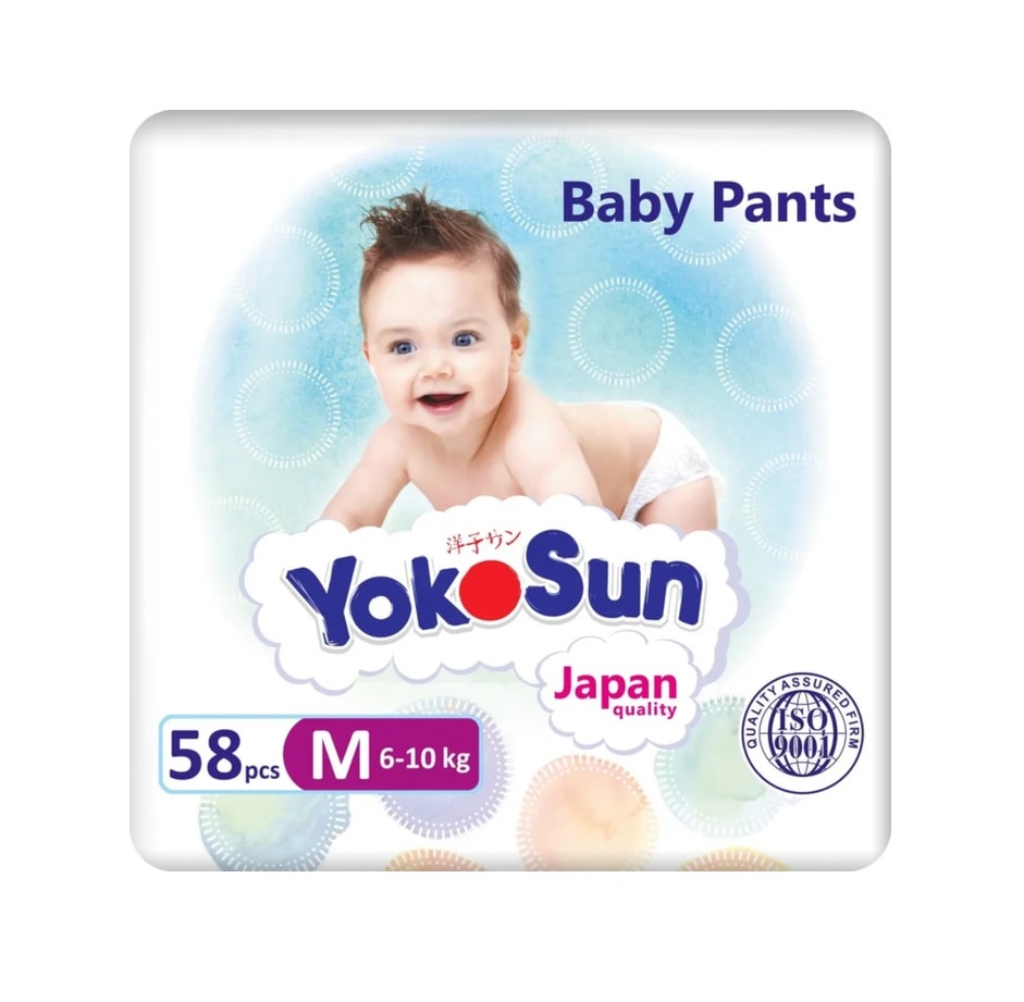 

Подгузники-трусики детские YokoSun Comfort р.M 6–10 кг 58 шт.