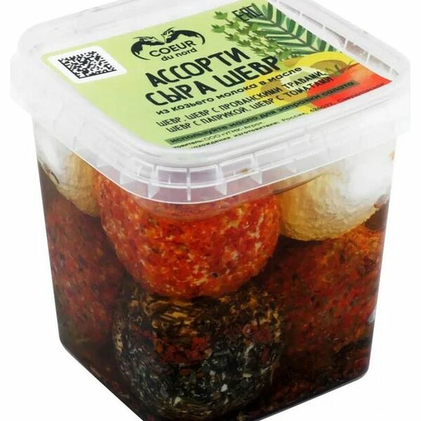 Сыр мягкий Coeur du nord Шевр ассорти из козьего молока 45%, 250 г