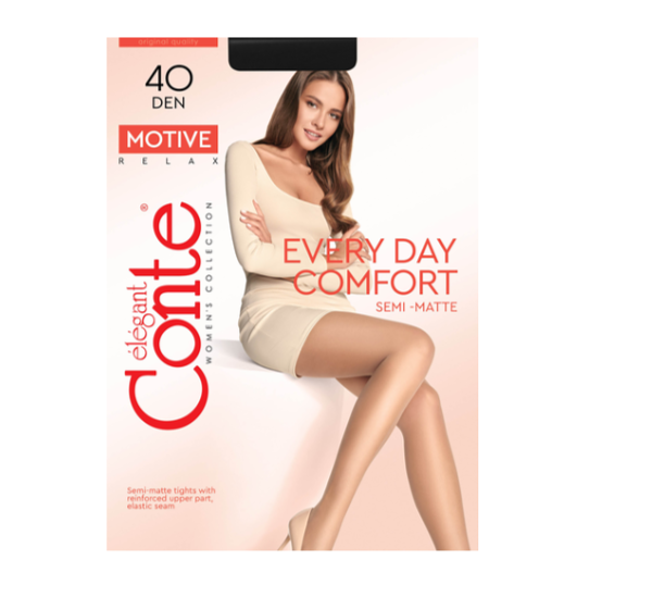Колготки Conte Elegant Motive 40 Nero Размер 2