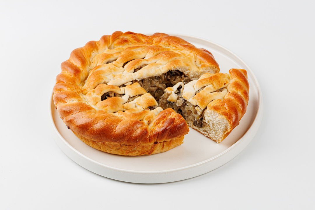 

Пирог ВкусВилл постный с капустой и грибами 300 г