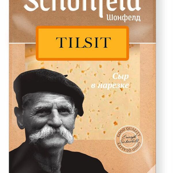 Сыр Schonfeld Тильзитер нарезка 45%, 125 г