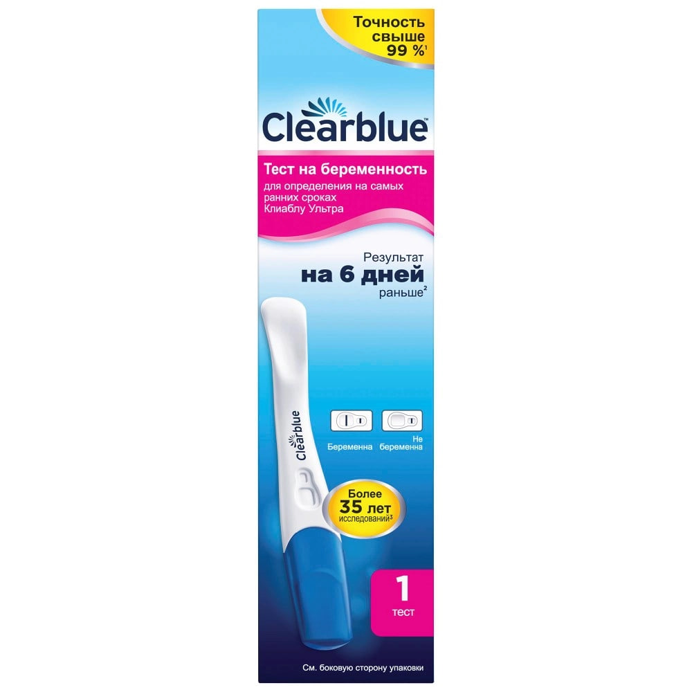 

Тест на беременность Clearblue Ultra 1 шт.
