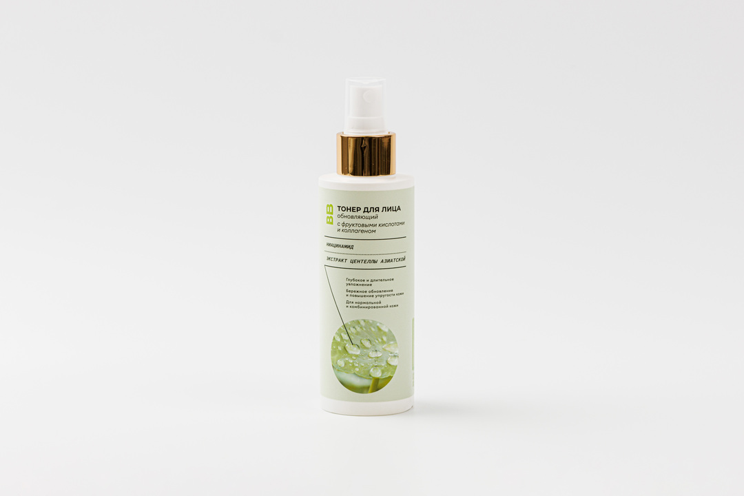 

Тонер обновляющий ВкусВилл с фруктовыми кислотами и коллагеном 150 мл