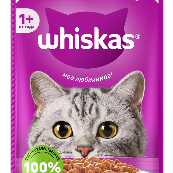 Корм влажный для кошек Whiskas Рагу треска 75 г