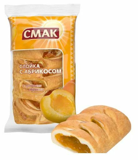 Слойка с начинкой Абрикос, 90 г