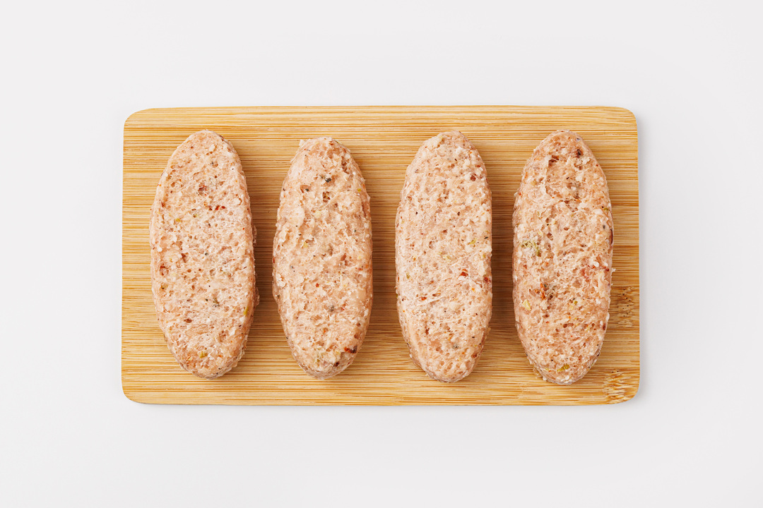 

Котлеты ВкусВилл из цыпленка-бройлера и индейки с оливками по-гречески, заморозка замороженные 400 г