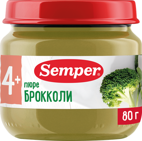

Пюре Semper Брокколи с 4 месяцев 80 г