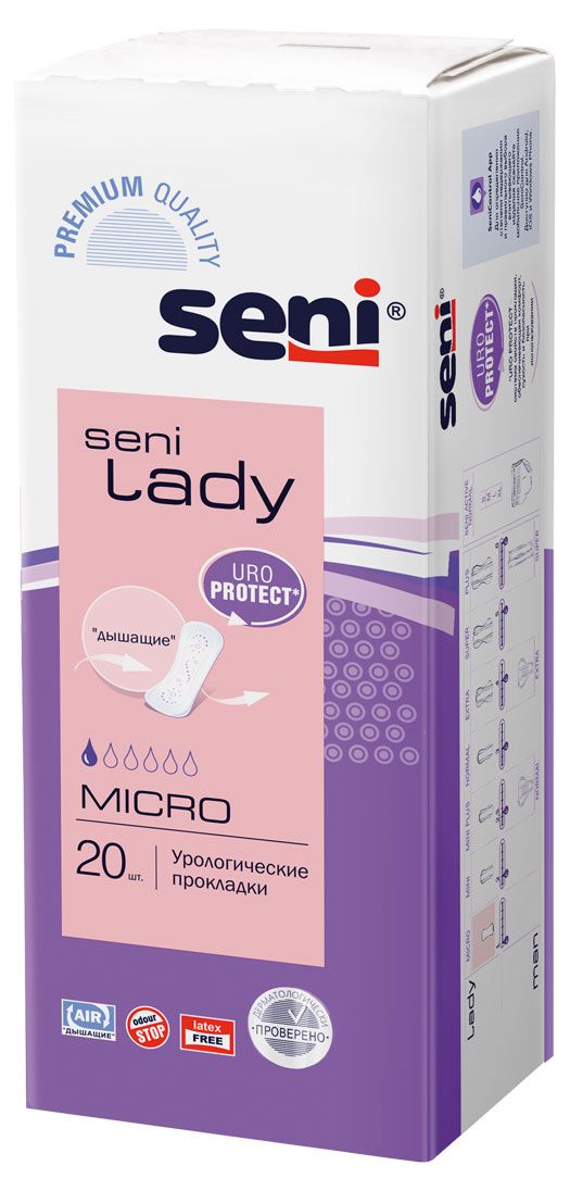 

Прокладки урологические Seni Lady micro 20 шт