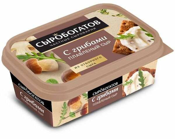 Сыр плавленый Сыробогатов с грибами 50% 200 г