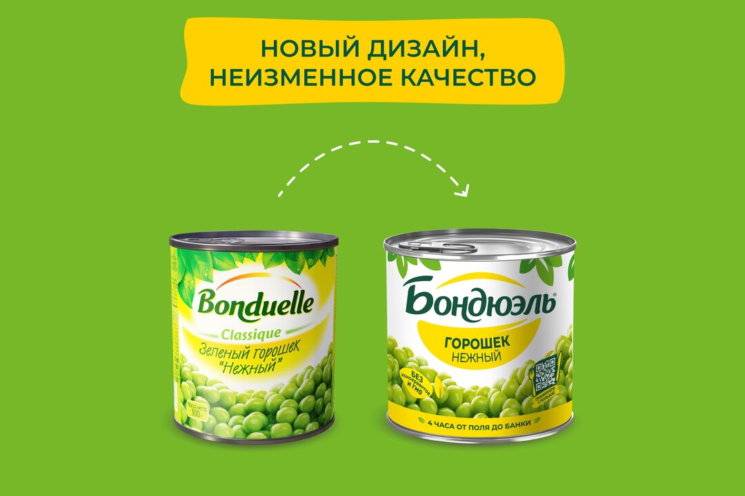 

Горошек зеленый Бондюэль 400 г