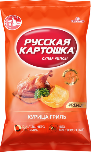 

Чипсы Русская картошка со вкусом курицы гриль 230 г
