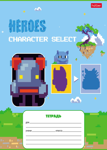 

Тетрадь Hatber Пиксель Level Up 12 л клетка 1 шт в ассортименте