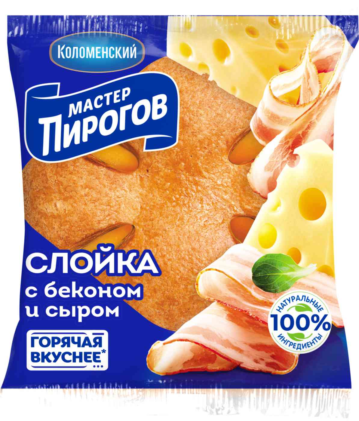 

Слойка Мастер Пирогов с беконом и сыром 70 г