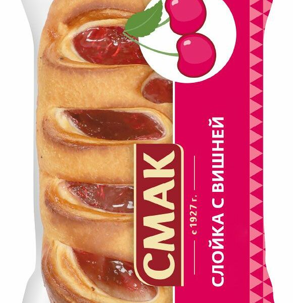 Слойка Смак с вишневой начинкой 90 г