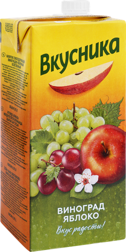 

Напиток Вкусника сокосодержащий виноград, яблоко 950 мл