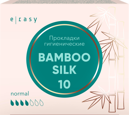 

Прокладки E-Rasy Bamboo Silk Normal, 10 шт.