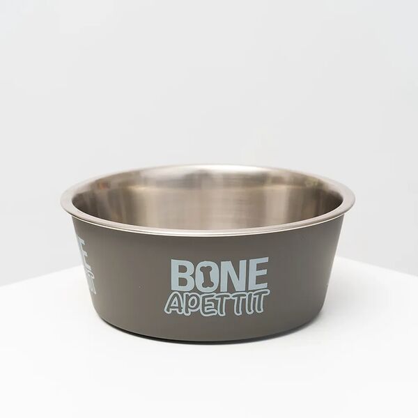 Миска  Bone Appetit, 400 мл, серая