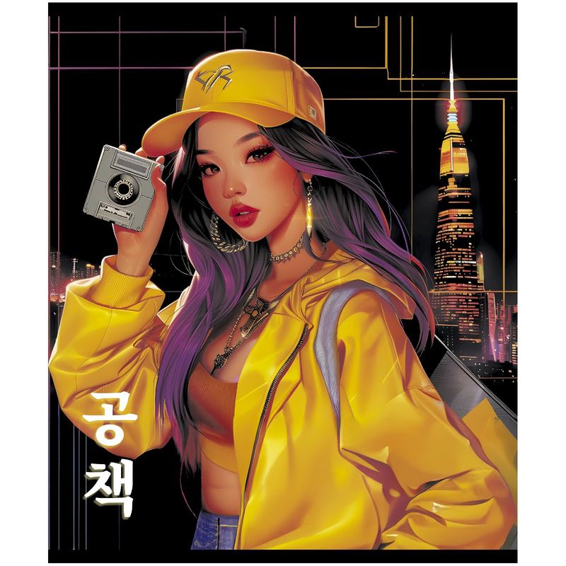 

Тетрадь ПЗБМ К-Поп А5 клетка 48 листов 1 шт. дизайн в ассортименте