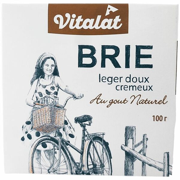 Сыр Vitalat Бри мягкий с белой плесенью 60% БЗМЖ 100 г