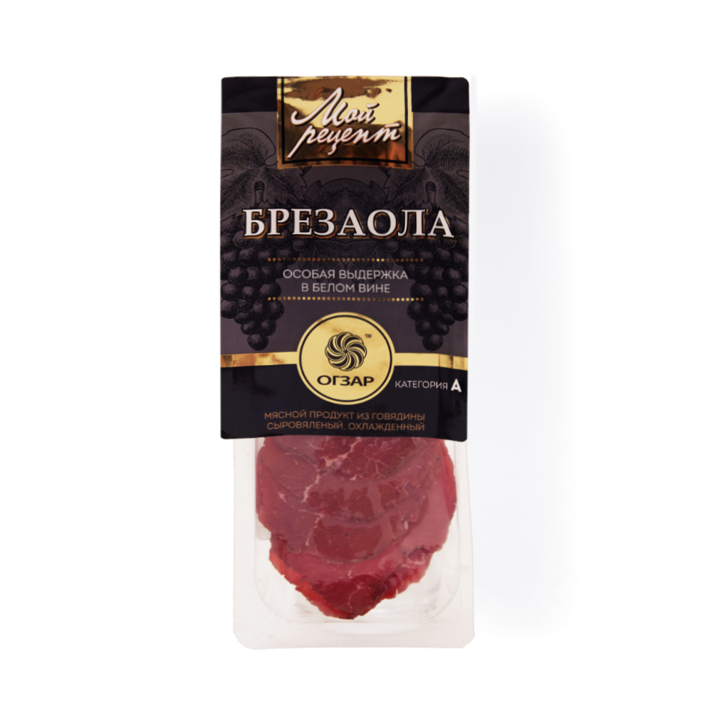 

Брезаола Огзар в белом вине сыровяленая нарезка 100 г