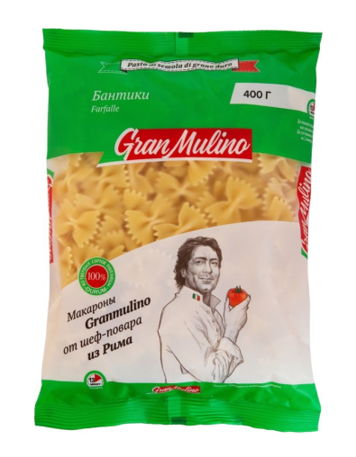 

Макароны Granmulino Бантики флоу-пак 400 г