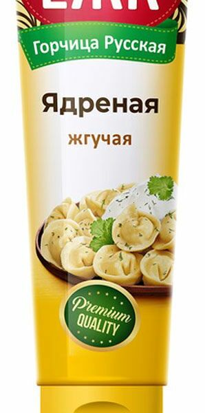 Горчица ЕЖК Русская ядреная жгучая, 130г