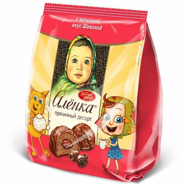 Десерт пряничный Алёнка с шоколадной начинкой 150 г