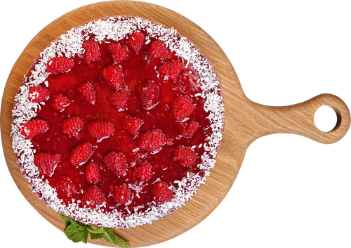 

Пирог бисквитный ЛЕНТА FRESH с малиной и кокосом, 700г