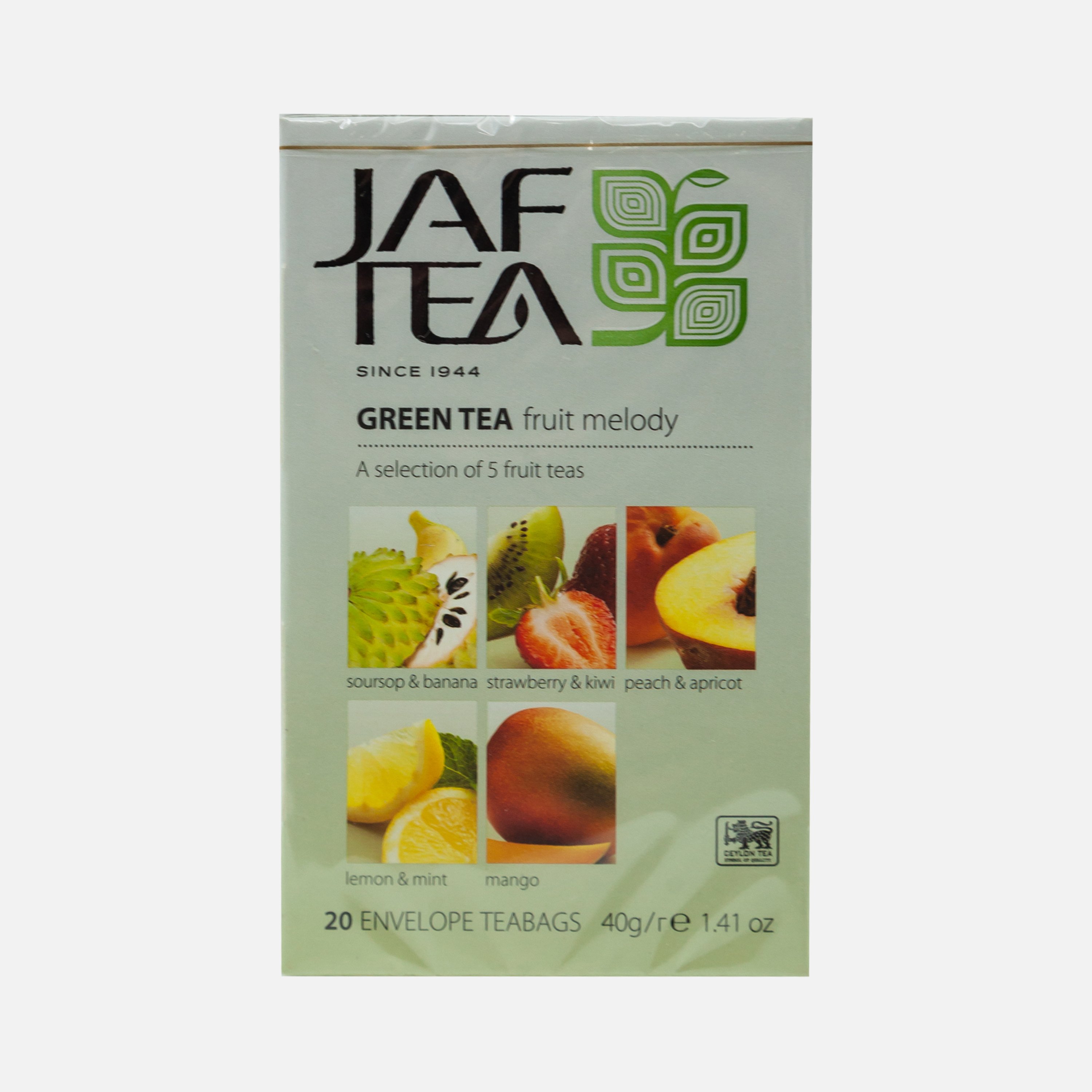 

Чай зеленый Jaf tea Fruit Melody ассорти в пакетиках 20 шт