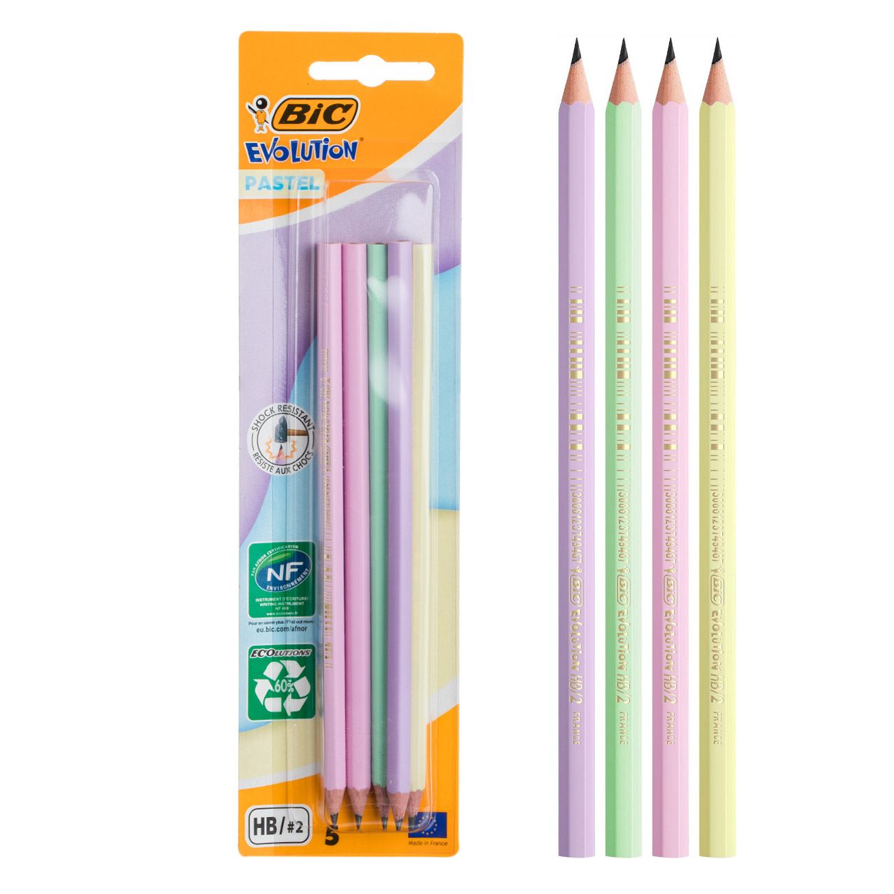 

Набор карандашей Bic Evolution Pastel 5 шт