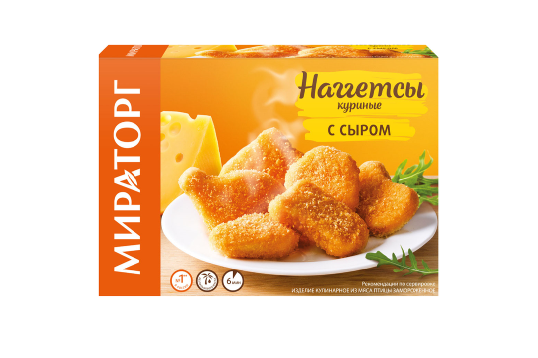 

Наггетсы Мираторг куриные с сыром 300 г