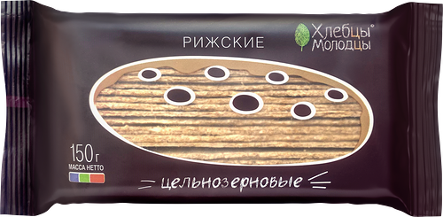 Хлебцы Хлебцы Молодцы Рижские хрустящие цельнозерновые 150 г