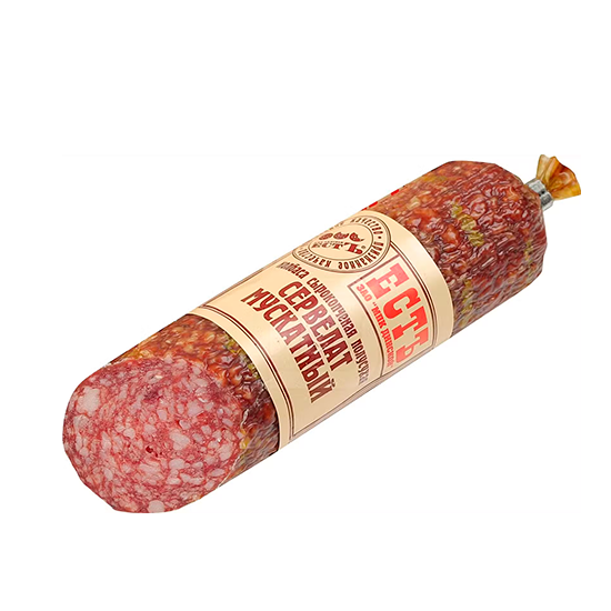 Колбаса Естъ Сервелат Мускатный сырокопченый весовая