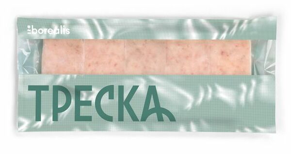 Фарш трески свежемороженый Borealis блочный 750 г