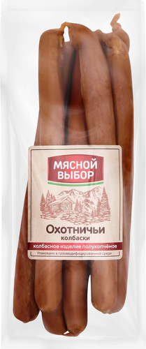 

Колбаски полукопченые Мясной выбор Охотничьи ГОСТ 330 г
