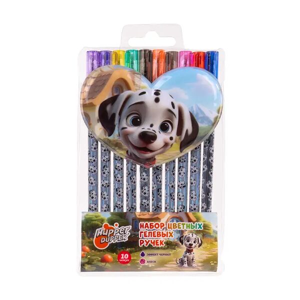 Набор цветных гелевых ручек, Hupper Dupper, 10 шт., в ассортименте