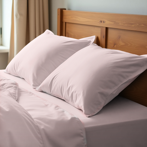 

Набор наволочек HOMECLUB 50х70см, розовый, страйп-сатин, 2шт