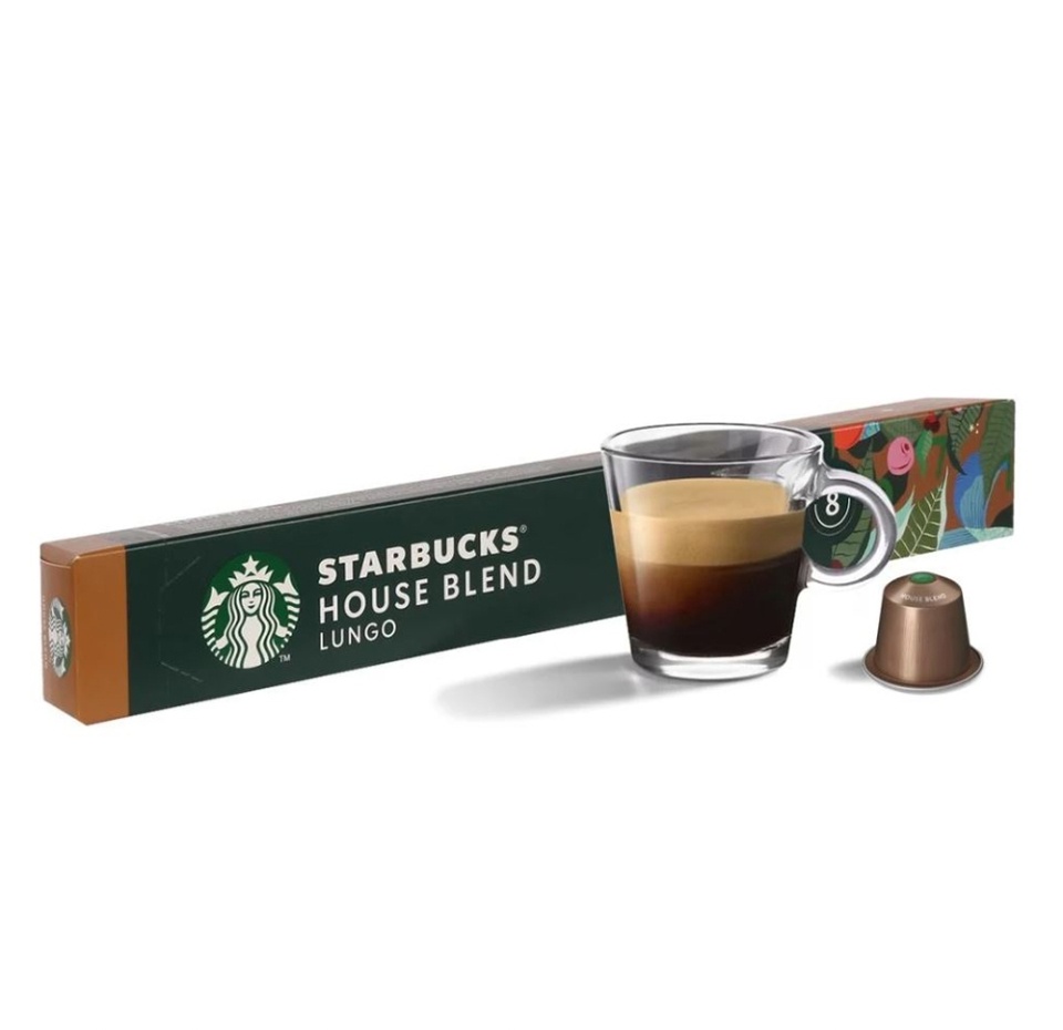 

Кофе в капсулах Starbucks House Blend средней обжарки для системы Nespresso 10 шт. 57 г