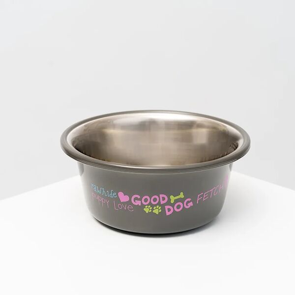 Миска Good Dogs, 850 мл, серая