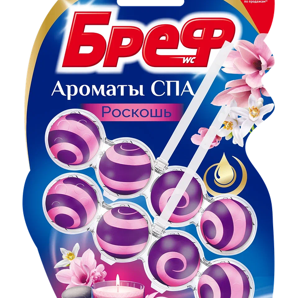 Туалетный блок Бреф Ароматы СПА Роскошь 50 г x 2 шт.