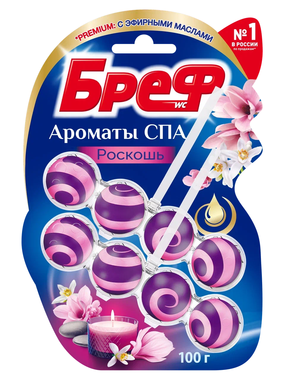 

Туалетный блок Бреф Ароматы СПА Роскошь 50 г x 2 шт.
