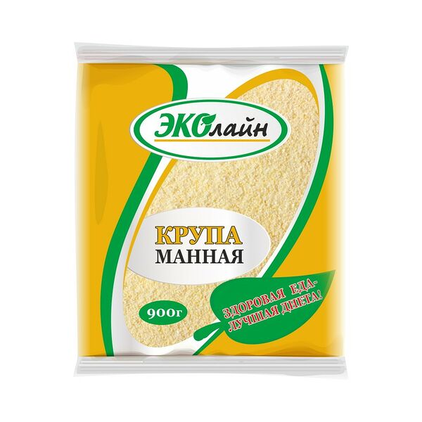 Крупа манная ЭКОлайн 900г