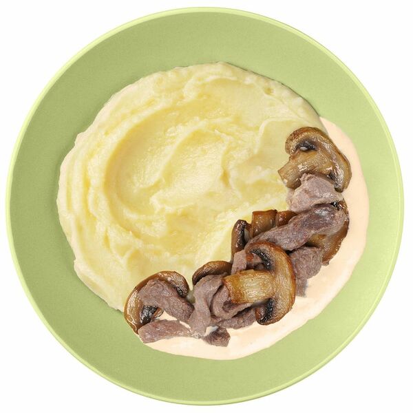 Бефстроганов Пятёрочка Кафе из говядины с пюре картофельным 250 г