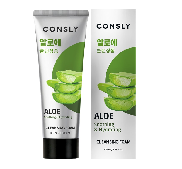 Пенка для умывания Consly успокаивающая c экстрактом алоэ вера 100 мл