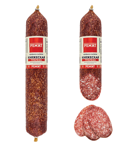 

Колбаса сырокопченая Ремит Салями Княжеская трапеза весовая