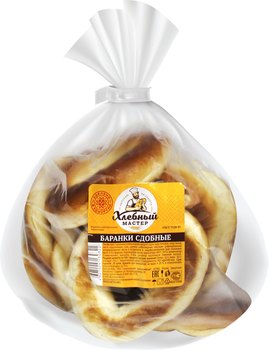 

Баранки Хлебный мастер Сдобные 400 г