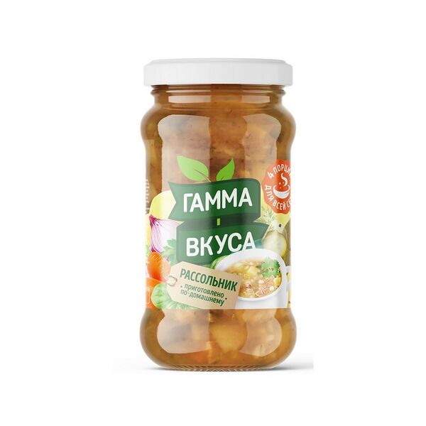 Рассольник стерилизованный ТО-0,475 480г Гамма вкуса
